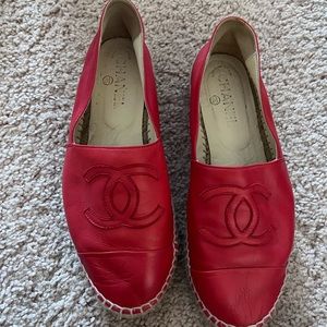 Chanel Lambskin CC Espadrilles